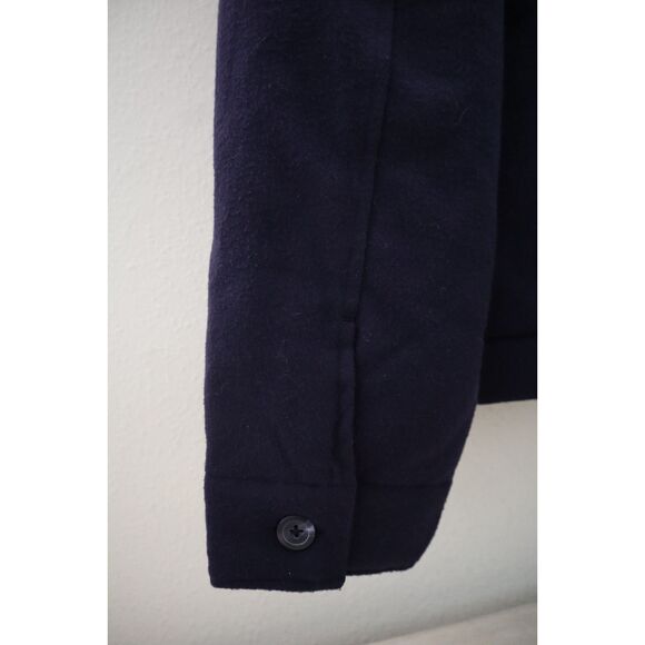 GAP 829200-011 Men's Sz M Blue Lined Utility Sweatshirt Jacket Shacket - Picture 7 of 12